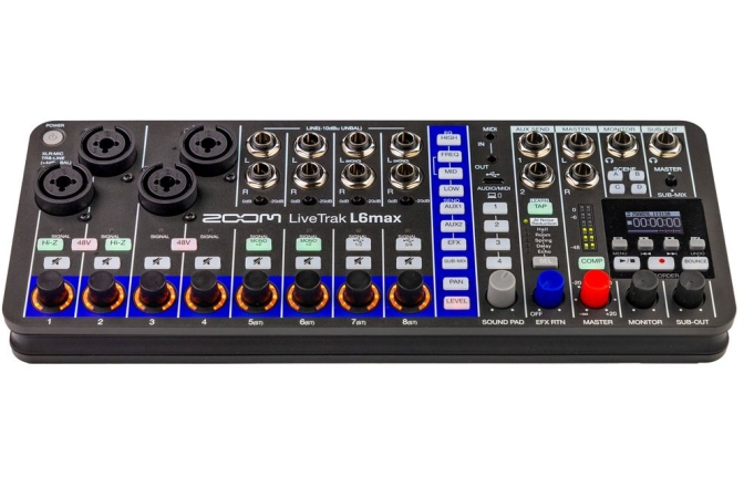 Mixer / Recorder/ interfață USB Zoom LiveTrak L-6max