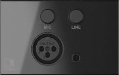 Mixer tip panou Audac WP 205 Black
