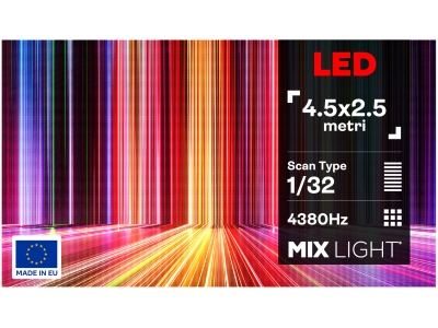Ecran LED 4.5m x 2.5m Interior P2.5