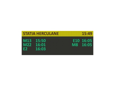 Panou informare calatori