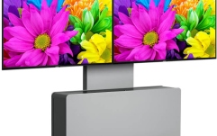 Mobilier Videoconferinta cu stativ TV dublu Vogels PVF4112 Gri, max.65"