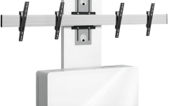 Mobilier Videoconferinta Vogels Double cu stand PVF4112 Alb max.65"