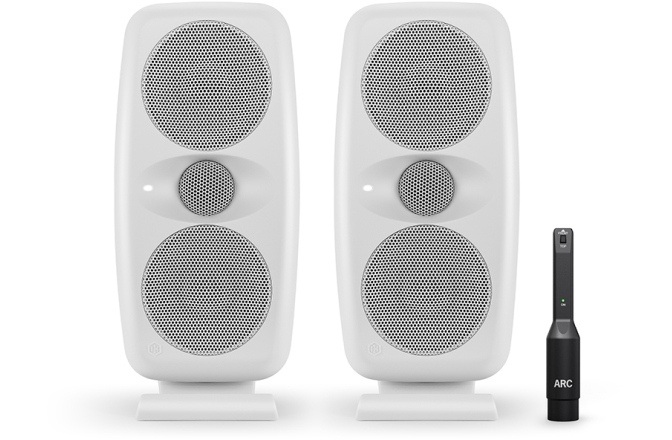 Monitoare de studio portabile IK Multimedia iLoud MTM MKII White Pair Bundle