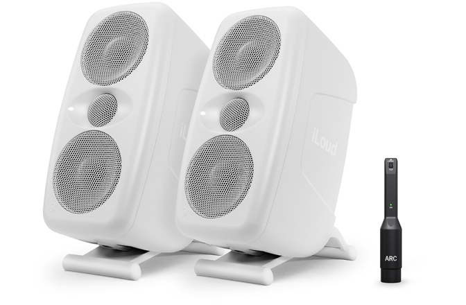 Monitoare de studio portabile IK Multimedia iLoud MTM MKII White Pair Bundle