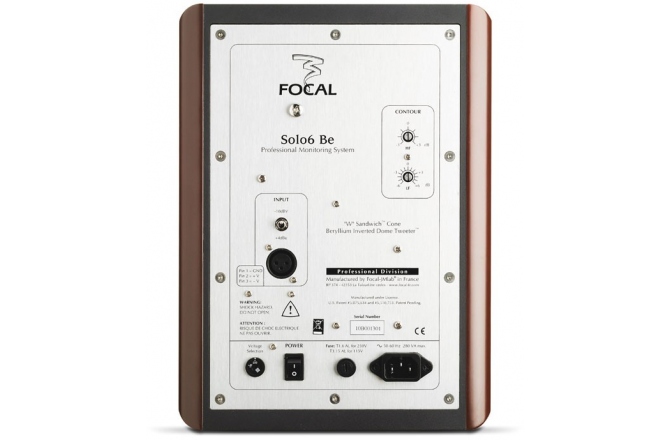 Monitor nearfield activ Focal Solo 6 Be Red Burr Ash