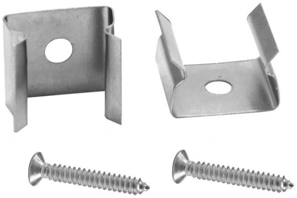 Mounting for Tubings 10x10mm Set 2x with screws