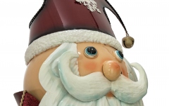 Moș Crăciun, Santa Claus Europalms Santa Claus, Metal, 150cm, red
