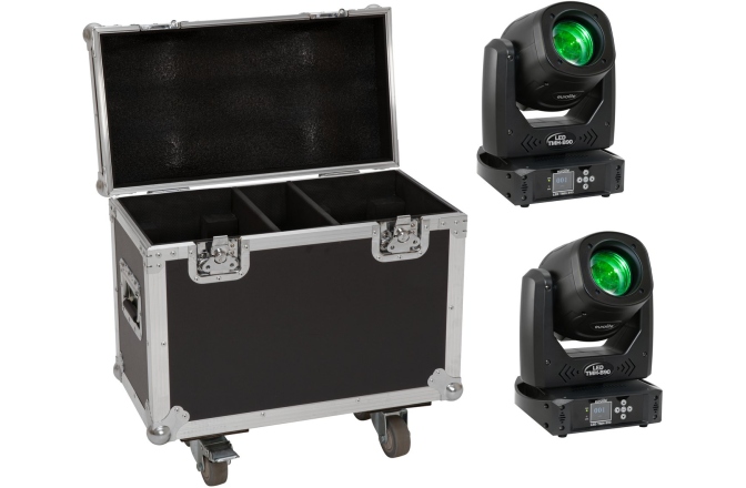 Moving Head Eurolite Set 2x LED TMH-B90 + Case with wheels