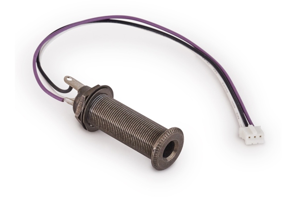  Closed Stereo Jack Socket, for Mounting in Instrument Sides with R5 Connector - Black