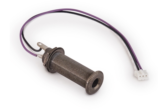 Mufă Endpin Jack închis MEC Pickups  Closed Stereo Jack Socket, for Mounting in Instrument Sides with R5 Connector - Black