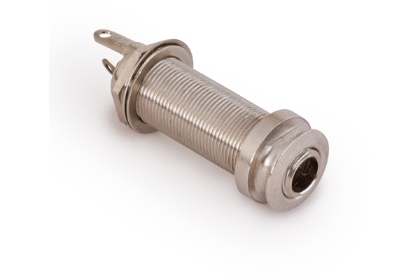 6.3 mm / 1/4 Stereo Endpin Jack Socket for Acoustic Guitars - Chrome 6.3 mm / 1/4 Stereo Endpin Jack Socket for Acoustic Guitars - Chrome