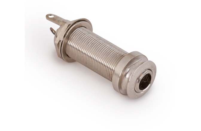Mufă Endpin Jack MEC Pickups  6.3 mm / 1/4 Stereo Endpin Jack Socket for Acoustic Guitars - Chrome