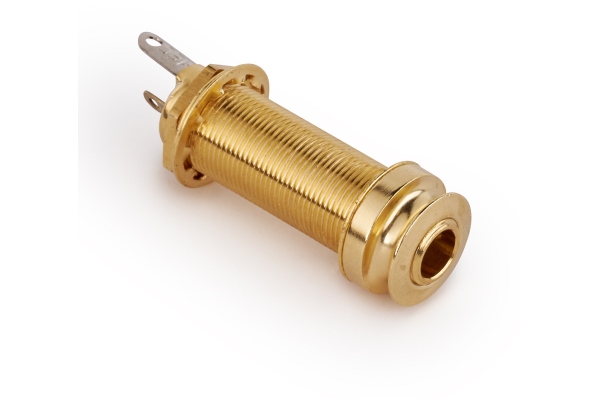 6.3 mm / 1/4 Stereo Endpin Jack Socket for Acoustic Guitars - Gold 6.3 mm / 1/4 Stereo Endpin Jack Socket for Acoustic Guitars - Gold