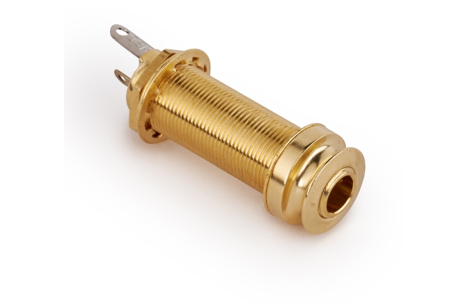 Mufă Endpin Jack MEC Pickups  6.3 mm / 1/4 Stereo Endpin Jack Socket for Acoustic Guitars - Gold