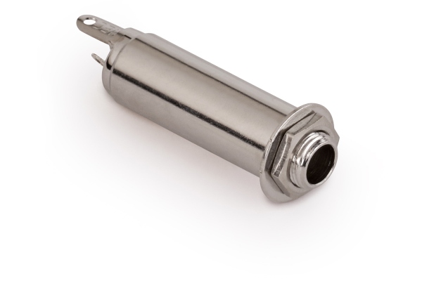 Closed Stereo Jack Socket, for Mouning with Jackplates - Chrome Closed Stereo Jack Socket, for Mouning with Jackplates - Chrome