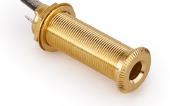 Mufă Endpin Jack MEC Pickups  Closed Stereo Jack Socket, for Mounting in Instrument Sides - Gold