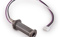 Mufă Endpin Jack MEC Pickups  Closed Stereo Jack Socket, for Mounting in Instrument Sides with R4 Connector - Black