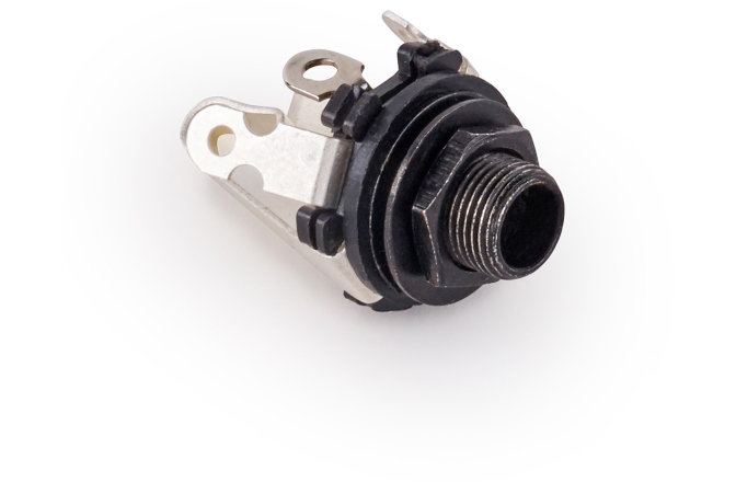 Mufă Endpin Jack MEC Pickups  Open 6.3 mm / 1/4 Stereo Jack Socket - Black