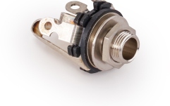 Mufă Endpin Jack MEC Pickups  Open 6.3 mm / 1/4 Stereo Jack Socket - Chrome