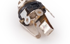Mufă Endpin Jack MEC Pickups  Open 6.3 mm / 1/4 Stereo Jack Socket - Chrome