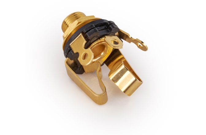 Mufă Endpin Jack MEC Pickups  Open 6.3 mm / 1/4 Stereo Jack Socket - Gold