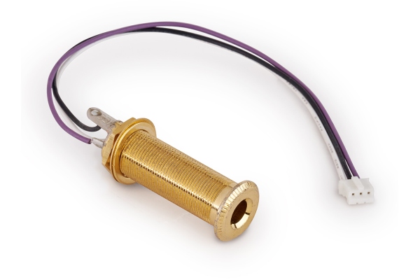  Closed Stereo Jack Socket, for Mounting in Instrument Sides with R5 Connector - Gold