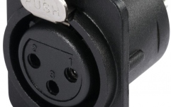 Mufă XLR de montaj Hicon XLR mounting plug 3pin HI-X3DF-G