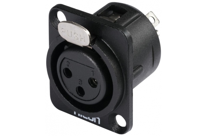 Mufă XLR de montaj Hicon XLR mounting plug 3pin HI-X3DF-M