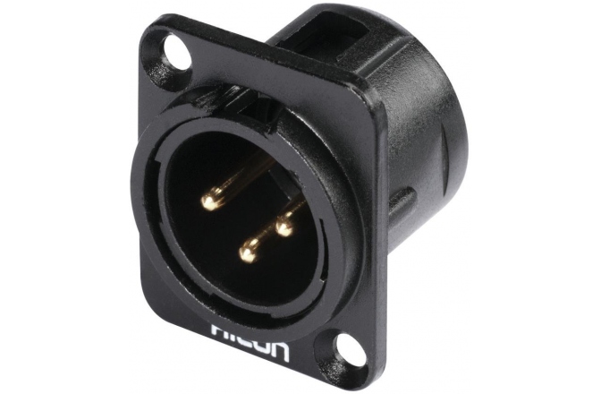 Mufă XLR de montaj Hicon XLR mounting plug 3pin HI-X3DM-G