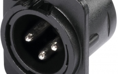 Mufă XLR de montaj Hicon XLR mounting plug 3pin HI-X3DM-M