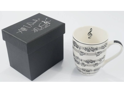 Mug Notelines White 300 ML