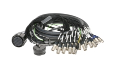 Multicore audio profesional Klotz PolyLIVE - RMP 85p F - 20x XLR M / 4x XLR F24-channel PolyLIVE - analog fanout - PVC - Neutrik® - metal / Remke - 15 m