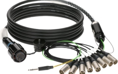 Multicore audio robust Klotz PolyLIVE - RMP 25p F - 8x XLR M8-channel - analog fanout - PVC - Neutrik® - 10 m