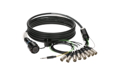 Multicore audio robust Klotz PolyLIVE - RMP 25p F - 8x XLR M8-channel - analog fanout - PVC - Neutrik® - 10 m