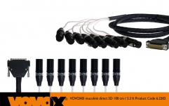 Multicore cu DB25/XLR Vovox Mucolink direct SD XLRm 100