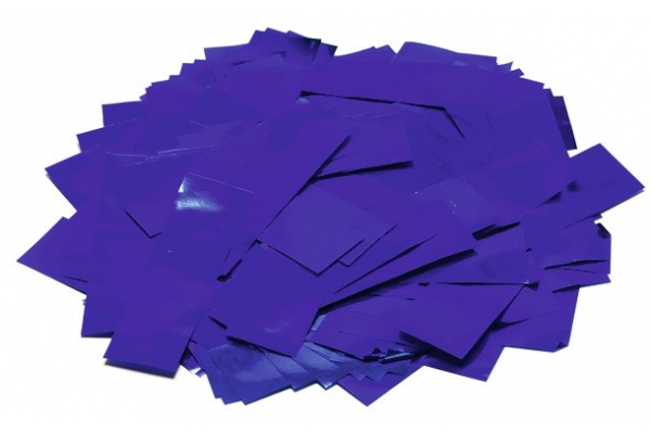 Metallic Confetti rectangular 55x18mm, blue, 1kg