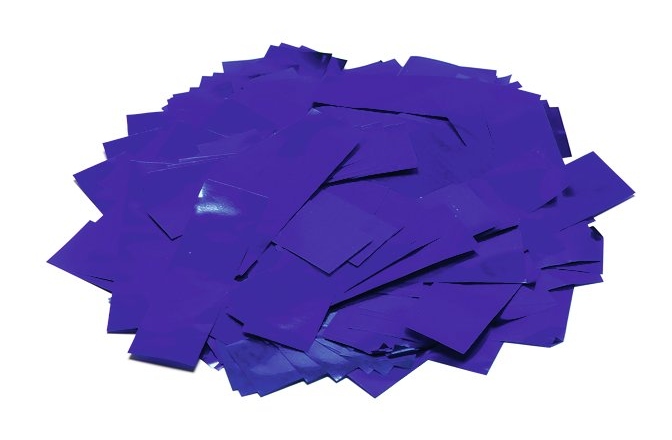 Munitie confetii TCM FX Metallic Confetti rectangular 55x18mm, blue, 1kg