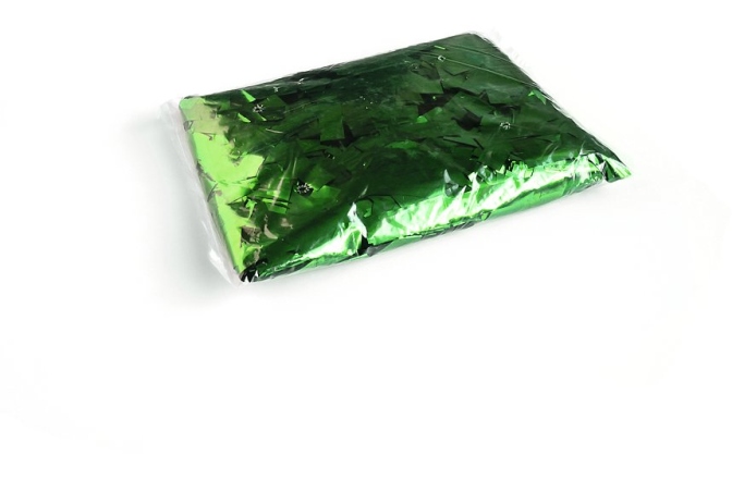 Munitie confetii TCM FX Metallic Confetti rectangular 55x18mm, green, 1kg