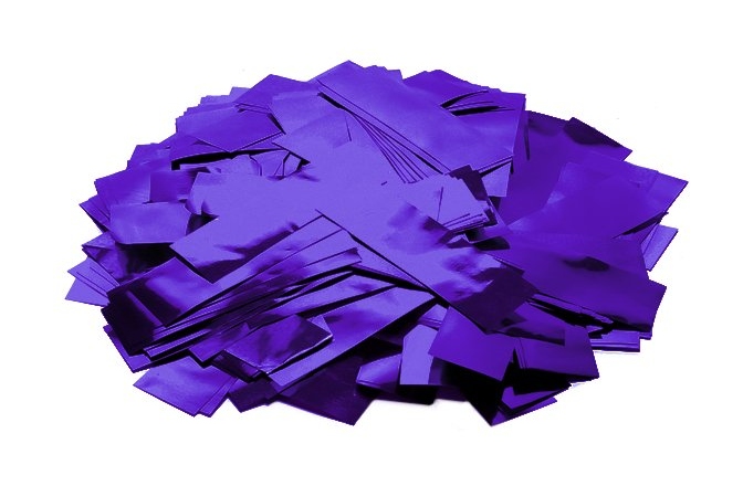 Munitie tun confetii TCM FX Metallic Confetti rectangular 55x18mm, purple, 1kg