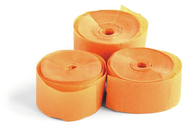 Munitie tun confetti TCM FX Slowfall Streamers 10mx1.5cm, orange, 32x