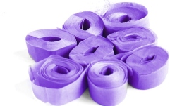Munitie tun confetti TCM FX Slowfall Streamers 5mx0.85cm, purple, 100x