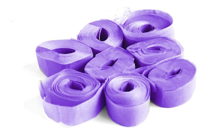 Munitie tun confetti TCM FX Slowfall Streamers 5mx0.85cm, purple, 100x