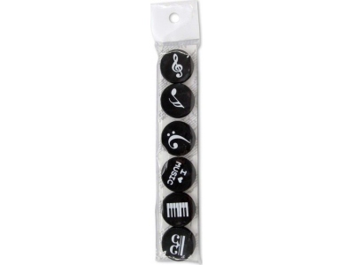 Music Notes Magnets 6 Pack