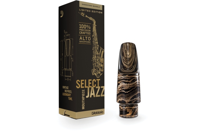 Muştiuc Saxofon Alto Daddario Woodwinds Select Jazz Marble Alto Saxophone Mouthpiece D6M-MB