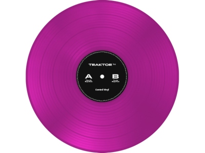 Traktor Control Vinyl Neon Pink Transparent