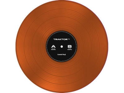 Traktor Control Vinyl Orange Transparent