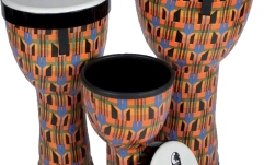 Nesting Drums set Toca Nesting Drums Freestyle II 3 buc set Kente Cloth