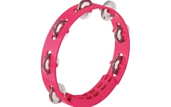  Nino Percussion Compact ABS Tambourine 8" - Strawberry Pink
