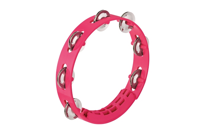 Nino Percussion Compact ABS Tambourine 8" - Strawberry Pink