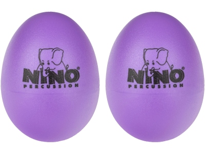 Egg Shaker Pair - aubergine
